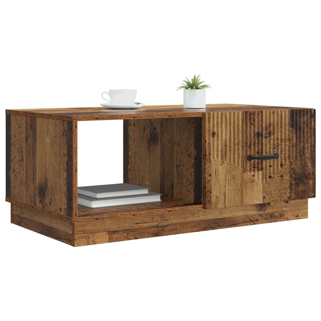 vidaXL Stolik kawowy Stare drewno 90 x 50 x 37 cm Drewno inżynieryjne