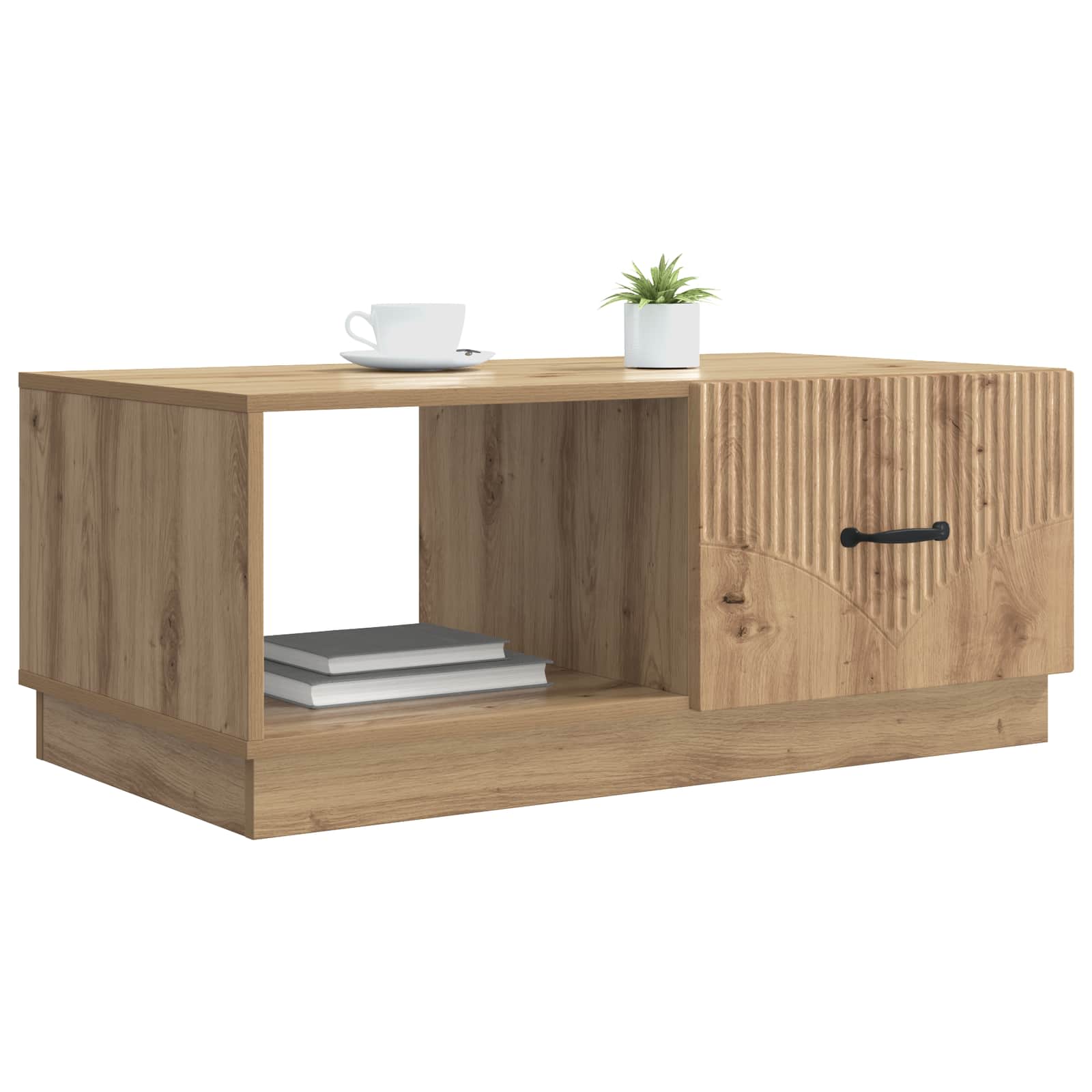 vidaXL Stolik kawowy Dąb artisan 90 x 50 x 37 cm Drewno inżynieryjne