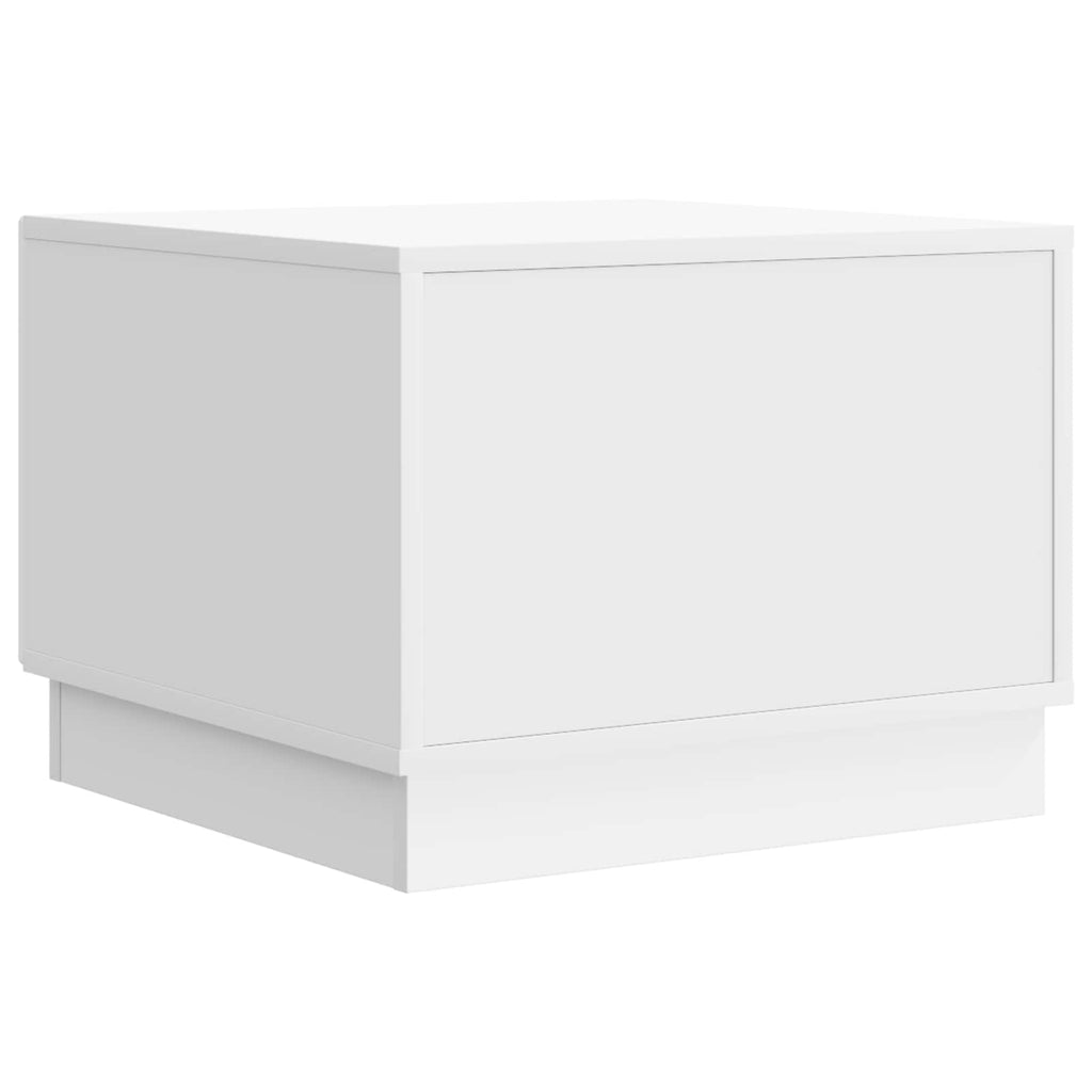 vidaXL Stolik kawowy Biały 49 x 50 x 37 cm Drewno inżynieryjne
