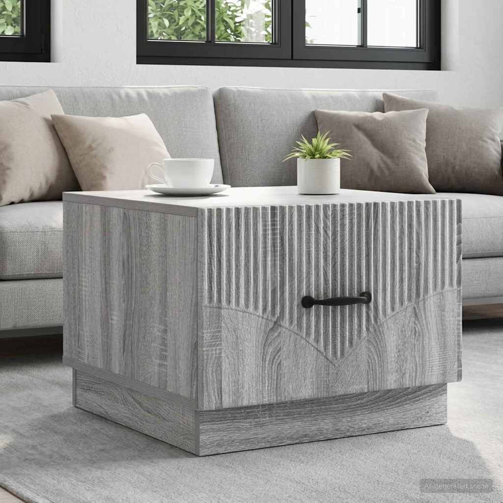 vidaXL Stolik kawowy Szary Sonoma 49 x 50 x 37 cm Drewno inżynieryjne