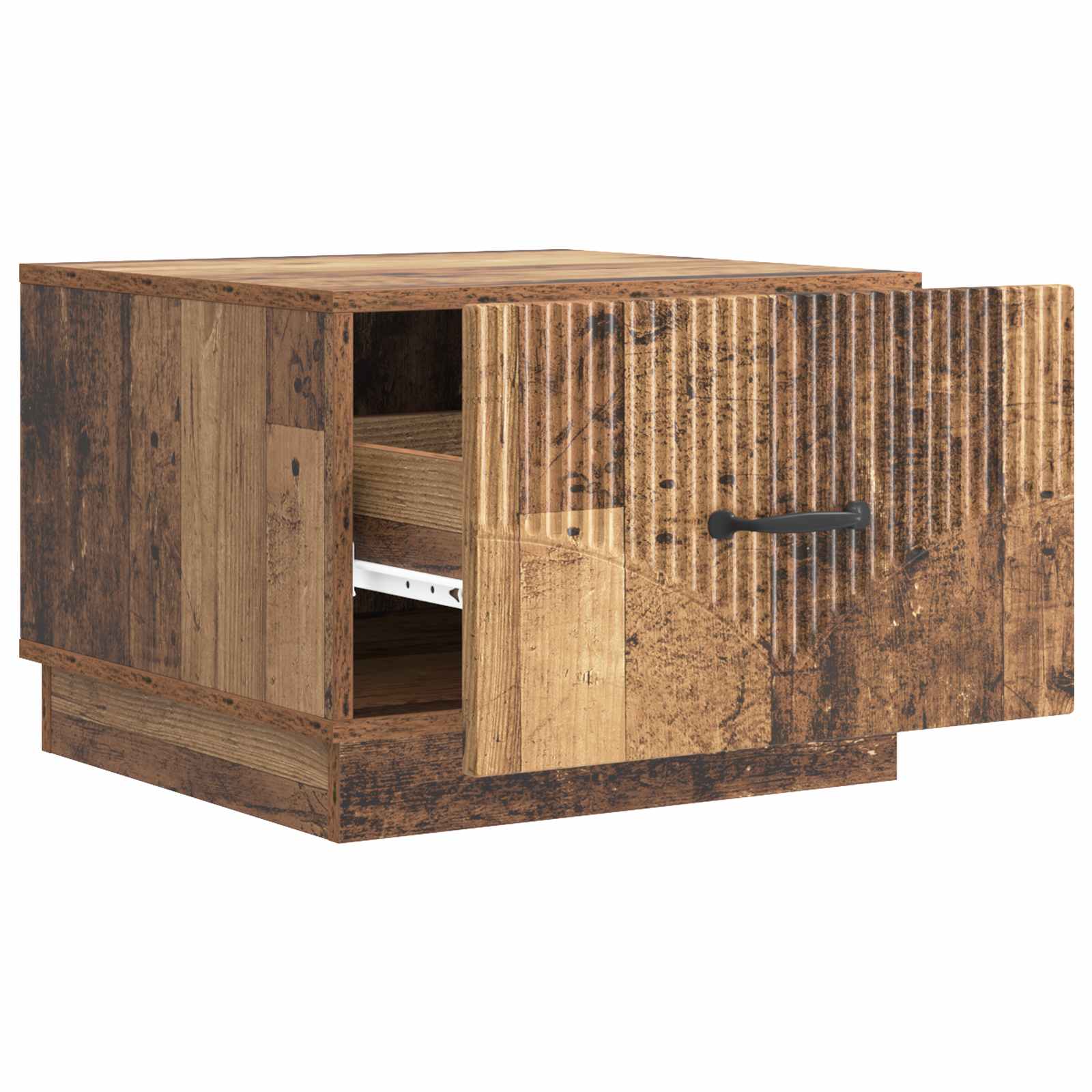 vidaXL Stolik kawowy Stare drewno 49 x 50 x 37 cm Drewno inżynieryjne