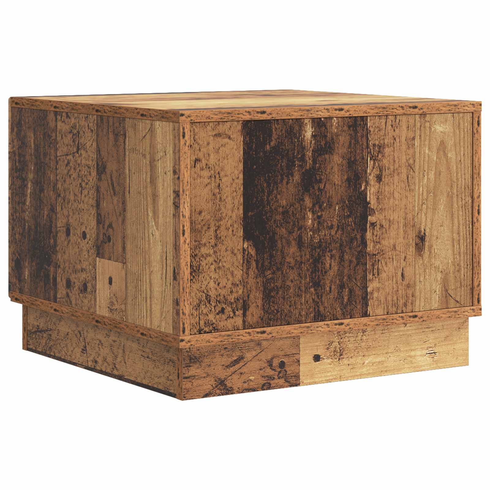 vidaXL Stolik kawowy Stare drewno 49 x 50 x 37 cm Drewno inżynieryjne