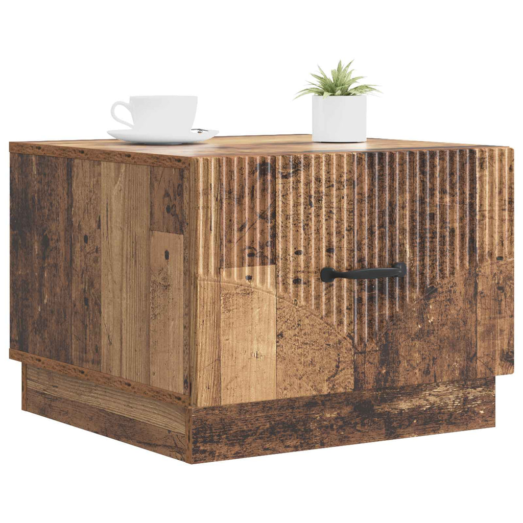 vidaXL Stolik kawowy Stare drewno 49 x 50 x 37 cm Drewno inżynieryjne