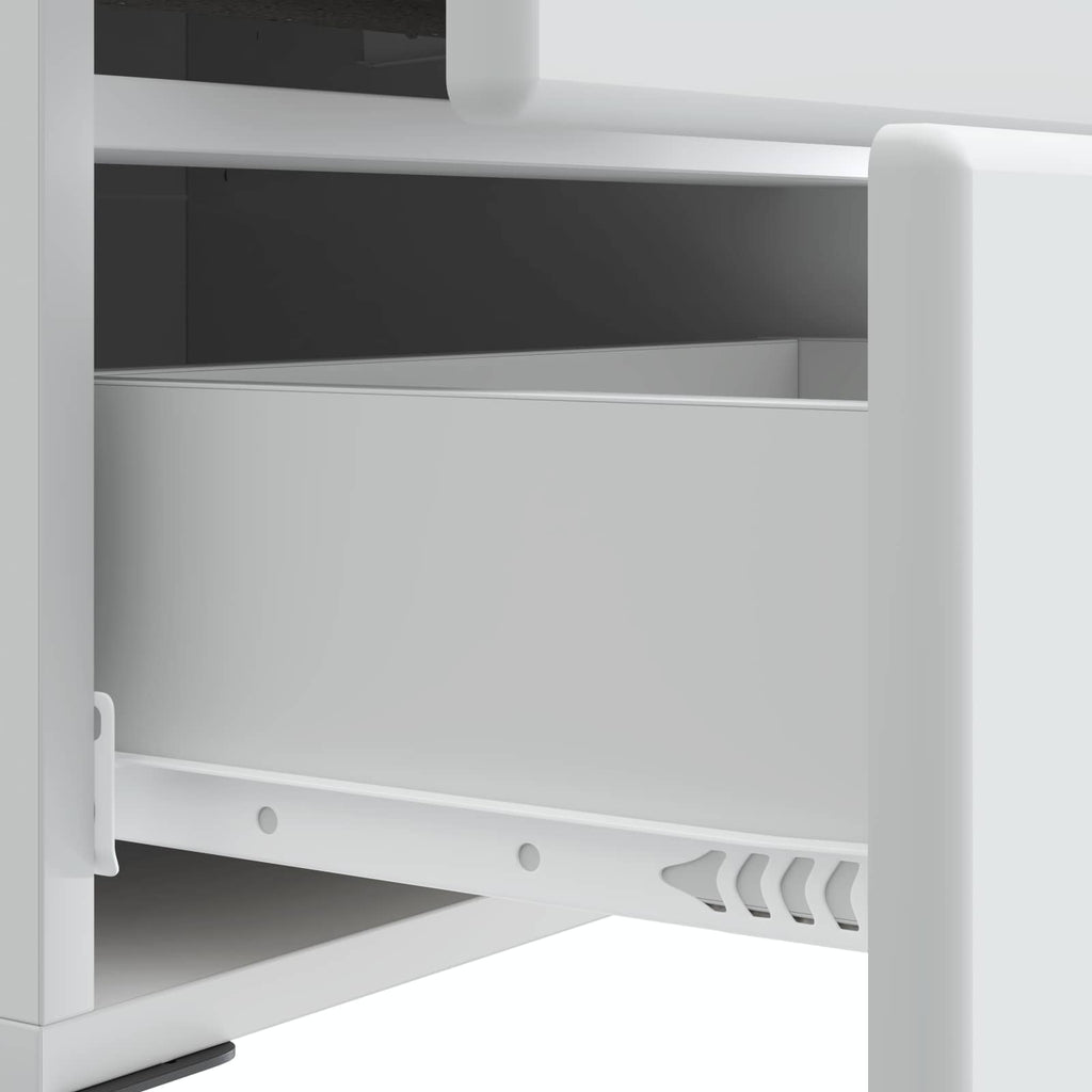 vidaXL Szafka Nocna z szufladą 2 pcs Biały 43 x 34,5 x 47,5 cm