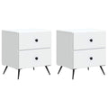 vidaXL Szafka Nocna z szufladą 2 pcs Biały 43 x 34,5 x 47,5 cm
