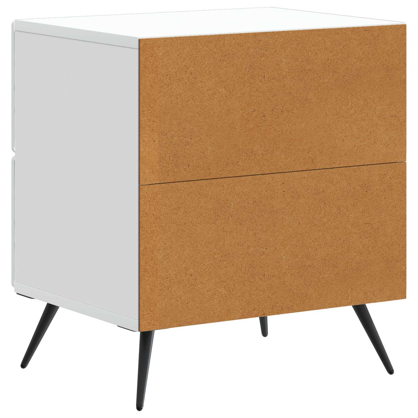 vidaXL Szafka Nocna z szufladą 2 pcs Biały 43 x 34,5 x 47,5 cm