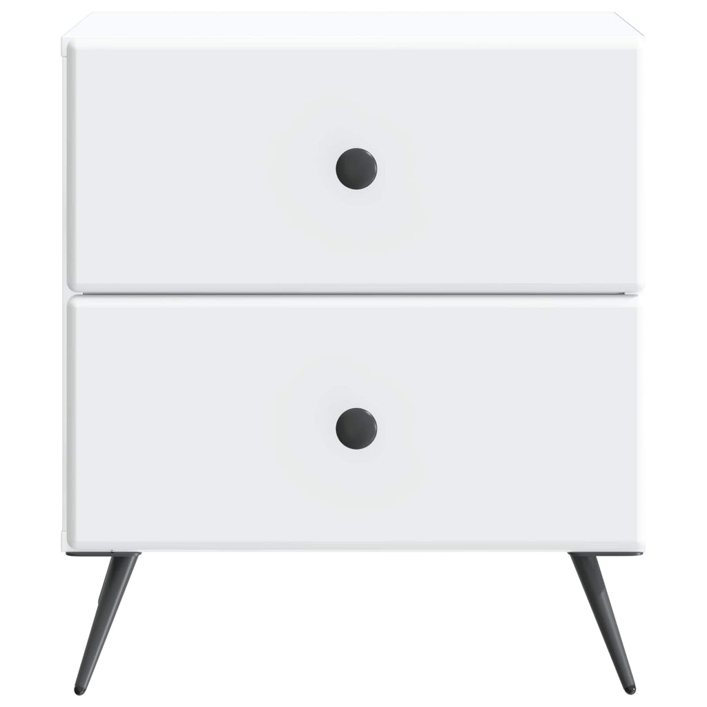 vidaXL Szafka Nocna z szufladą 2 pcs Biały 43 x 34,5 x 47,5 cm