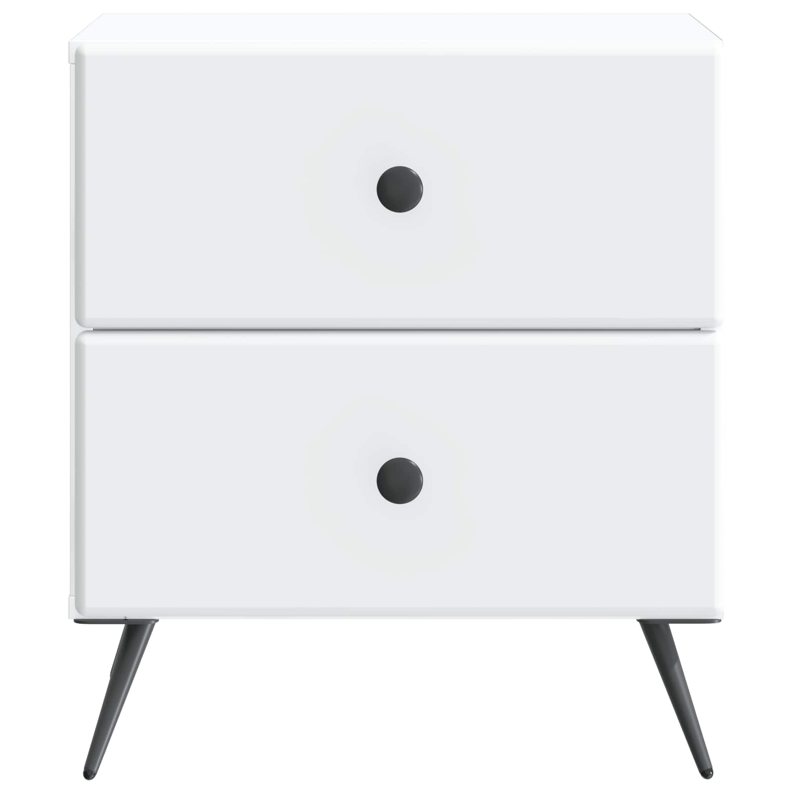vidaXL Szafka Nocna z szufladą 2 pcs Biały 43 x 34,5 x 47,5 cm