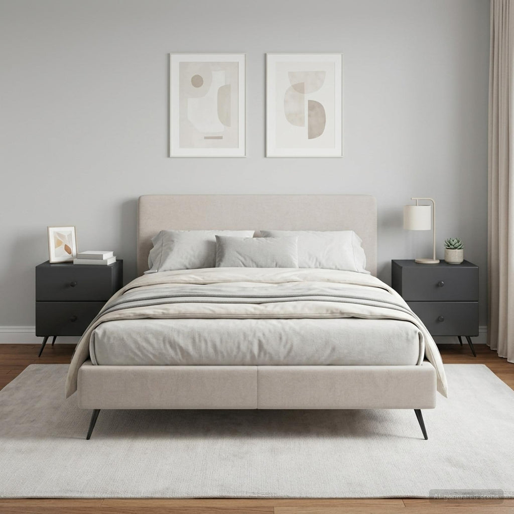 vidaXL Szafka Nocna 2 szt. Czarny 43 x 34,5 x 47,5 cm