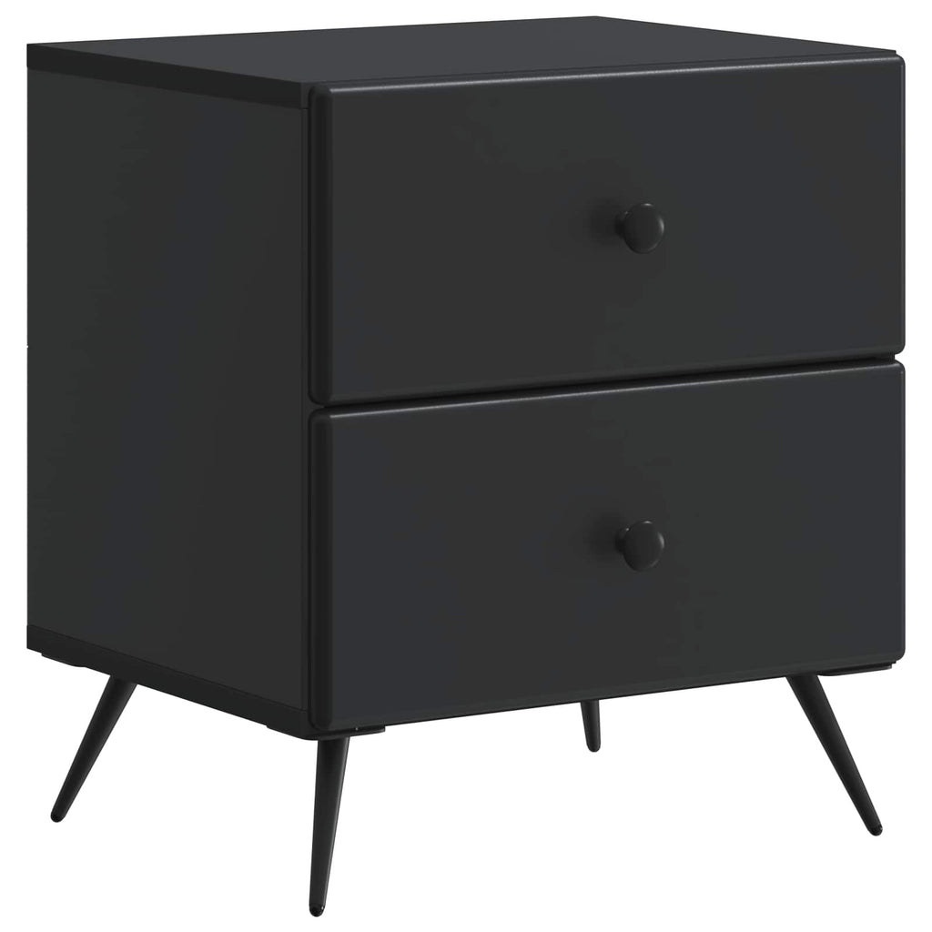 vidaXL Szafka Nocna z szufladą 2 pcs Czarny 43 x 34,5 x 47,5 cm