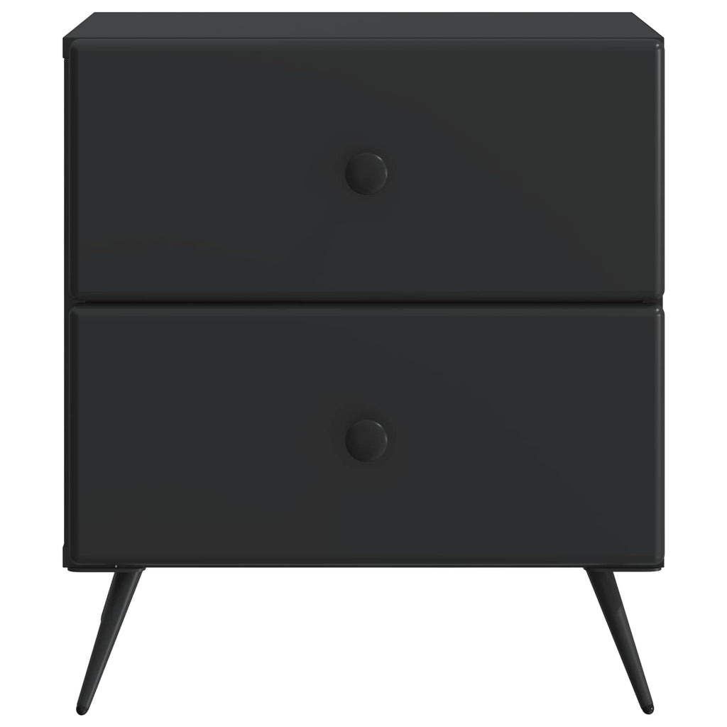 vidaXL Szafka Nocna z szufladą 2 pcs Czarny 43 x 34,5 x 47,5 cm
