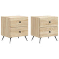 vidaXL Szafka Nocna z szufladą 2 pcs dąb Sonoma 43 x 34,5 x 47,5 cm