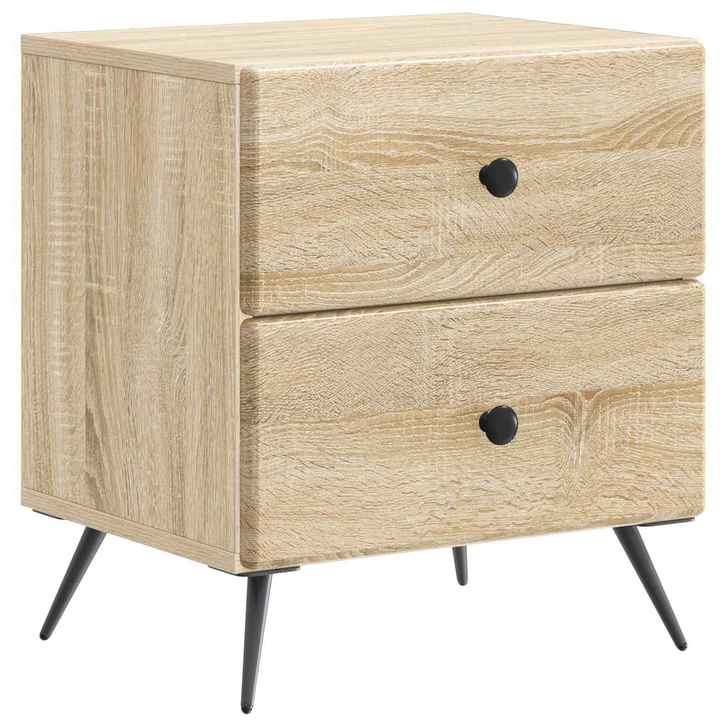 vidaXL Szafka Nocna z szufladą 2 pcs dąb Sonoma 43 x 34,5 x 47,5 cm