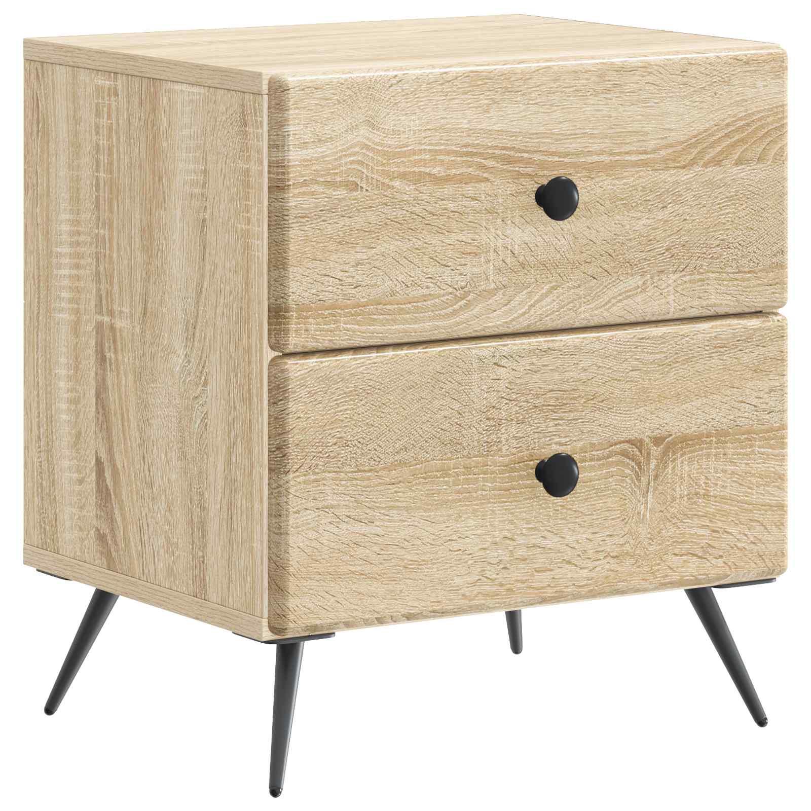vidaXL Szafka Nocna z szufladą 2 pcs dąb Sonoma 43 x 34,5 x 47,5 cm