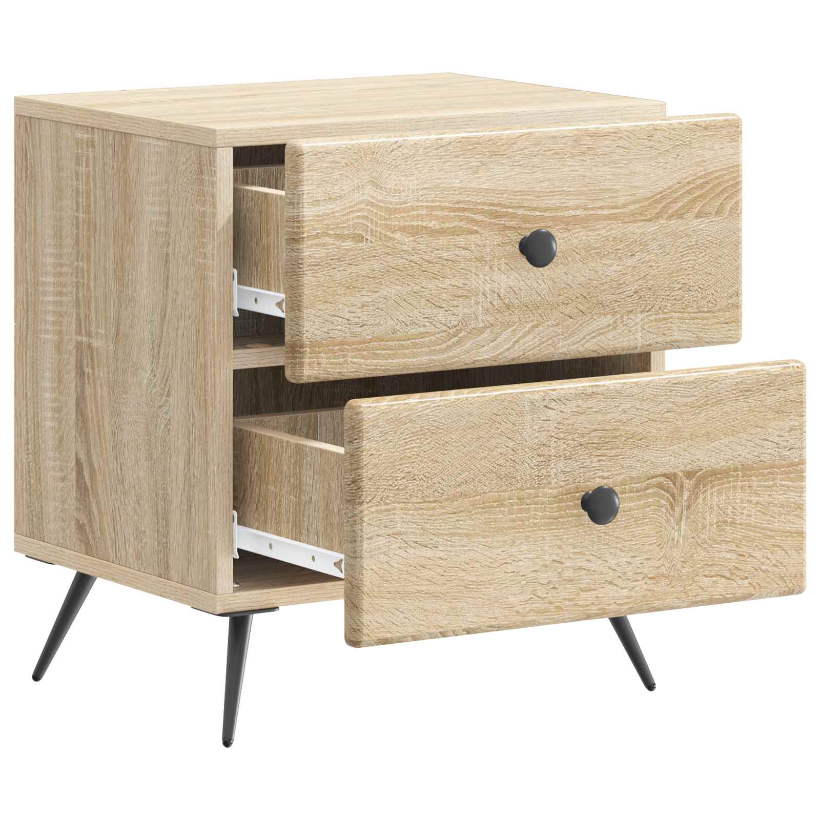 vidaXL Szafka Nocna z szufladą 2 pcs dąb Sonoma 43 x 34,5 x 47,5 cm