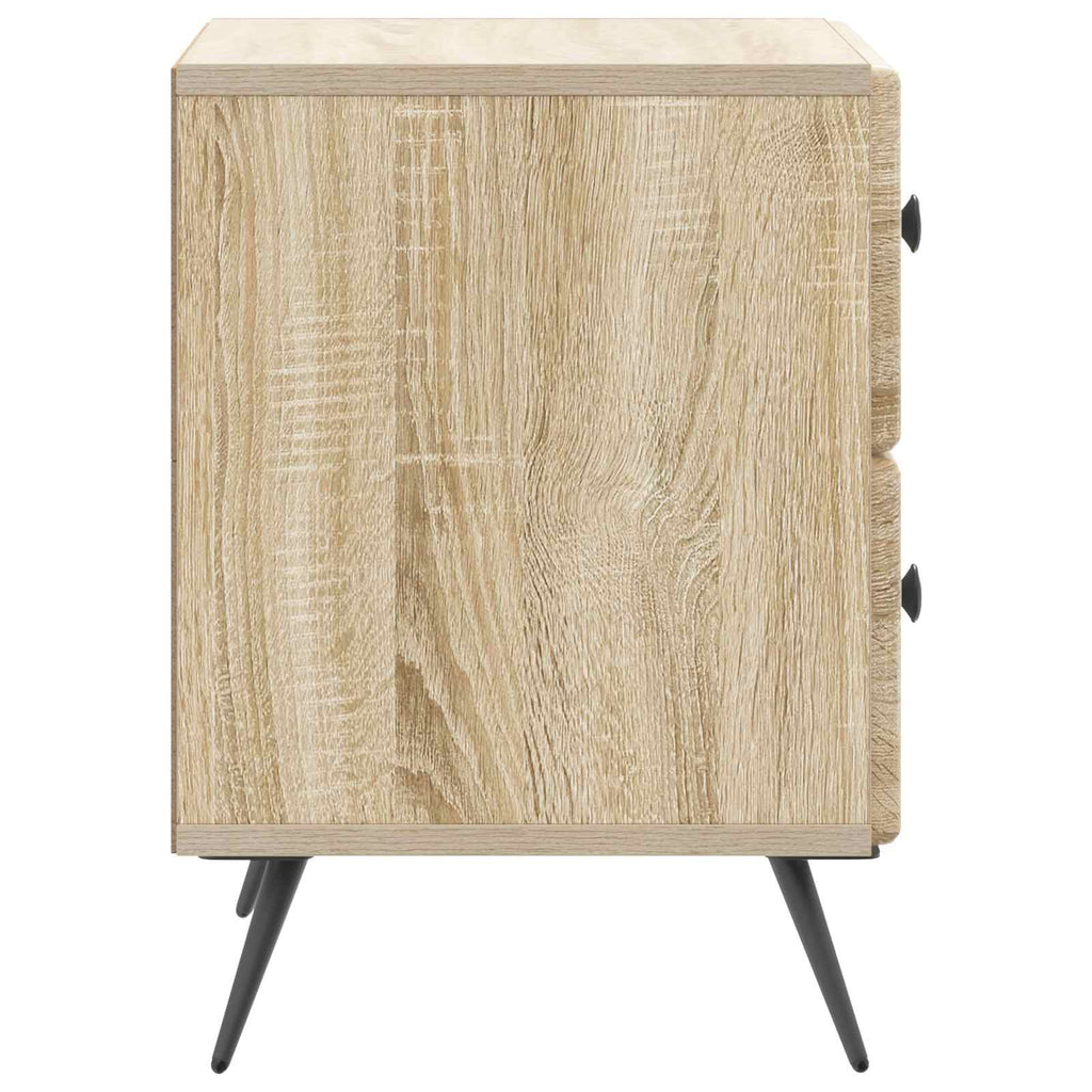 vidaXL Szafka Nocna z szufladą 2 pcs dąb Sonoma 43 x 34,5 x 47,5 cm
