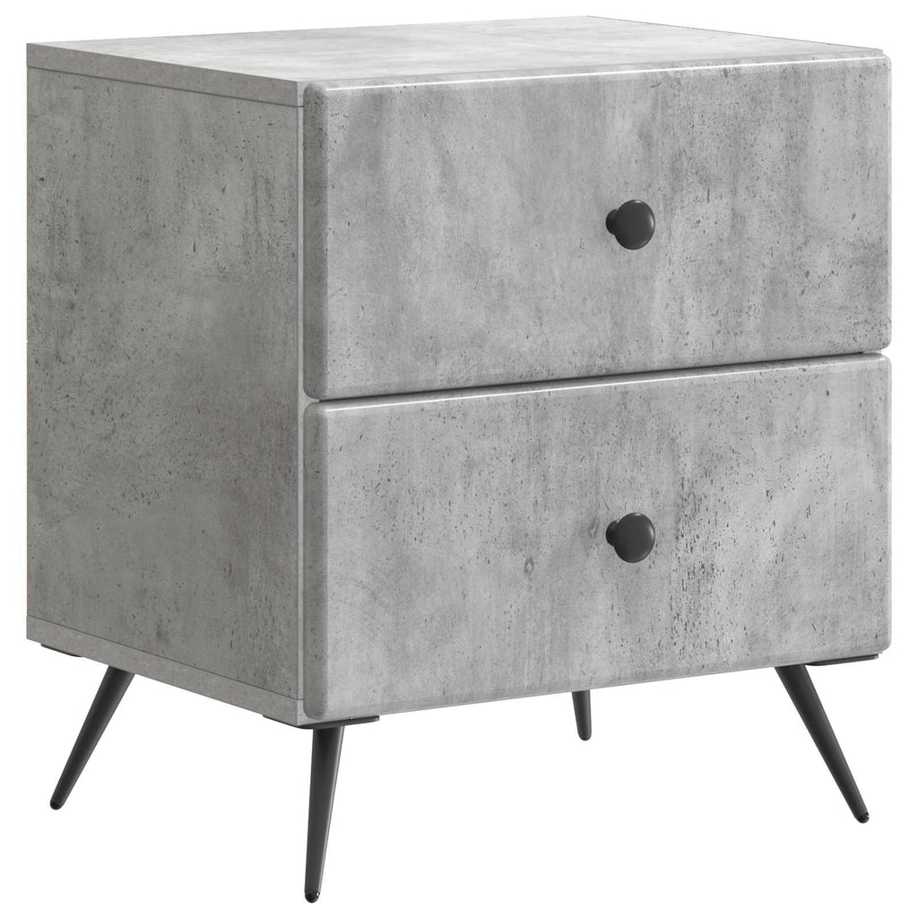 vidaXL Szafka Nocna z szufladą Betonowy szary 43 x 34,5 x 47,5 cm