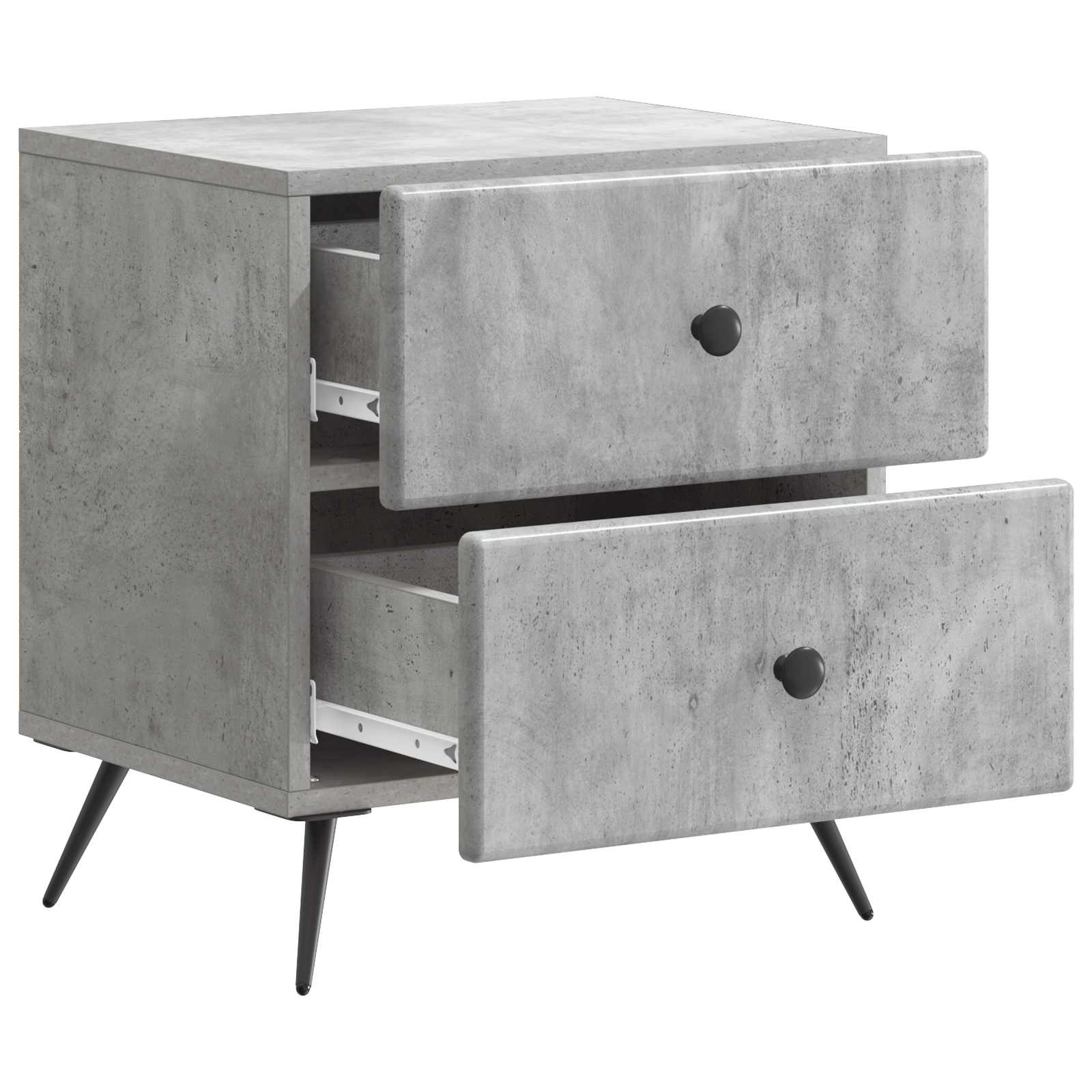 vidaXL Szafka Nocna z szufladą Betonowy szary 43 x 34,5 x 47,5 cm