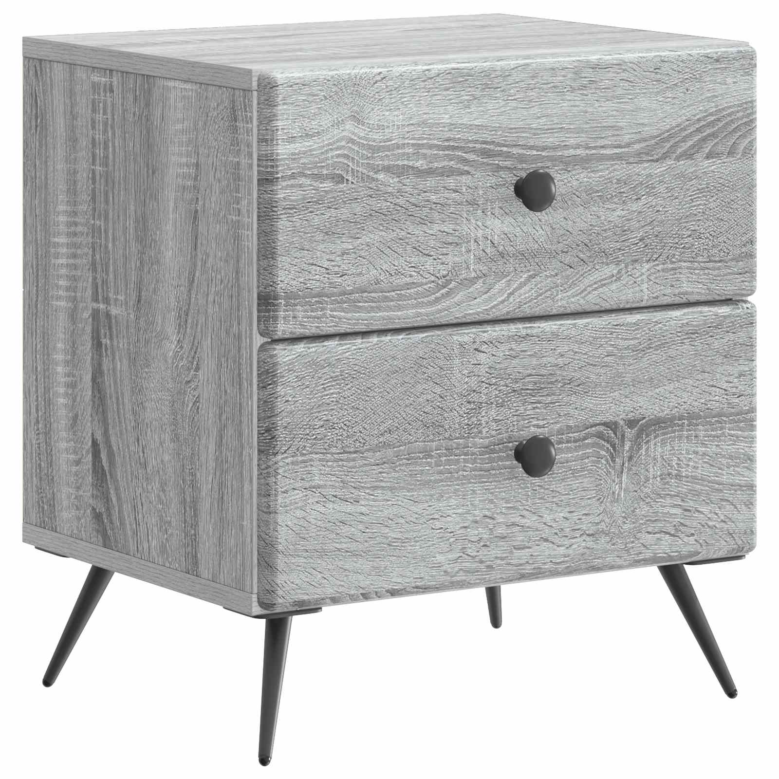 vidaXL Szafka Nocna z szufladą Szary Sonoma 43 x 34,5 x 47,5 cm