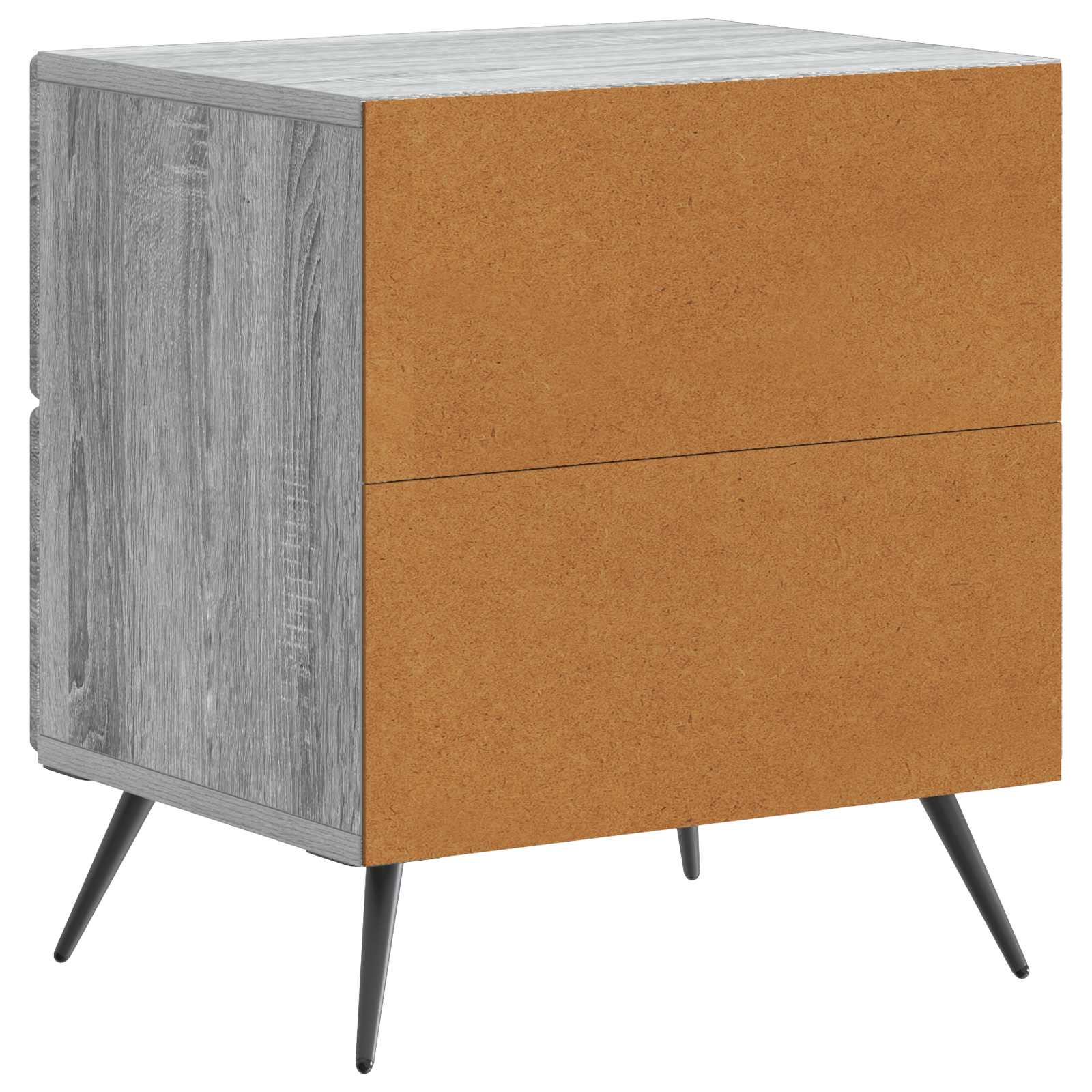 vidaXL Szafka Nocna z szufladą 2 pcs Szary Sonoma 43 x 34,5 x 47,5 cm