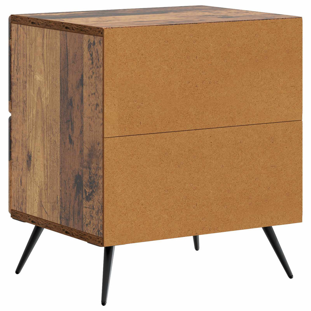 vidaXL Szafka Nocna z szufladą Stare drewno 43 x 34,5 x 47,5 cm