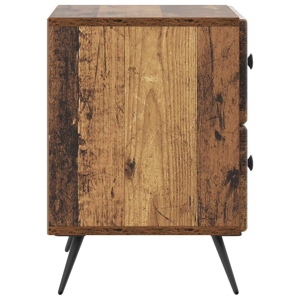 vidaXL Szafka Nocna z szufladą Stare drewno 43 x 34,5 x 47,5 cm