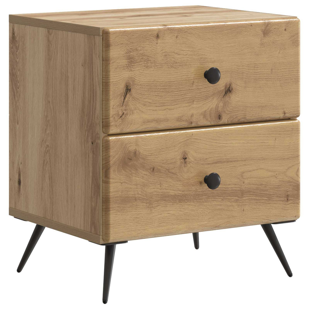 vidaXL Szafka Nocna z szufladą 2 pcs Dąb artisan 43 x 34,5 x 47,5 cm