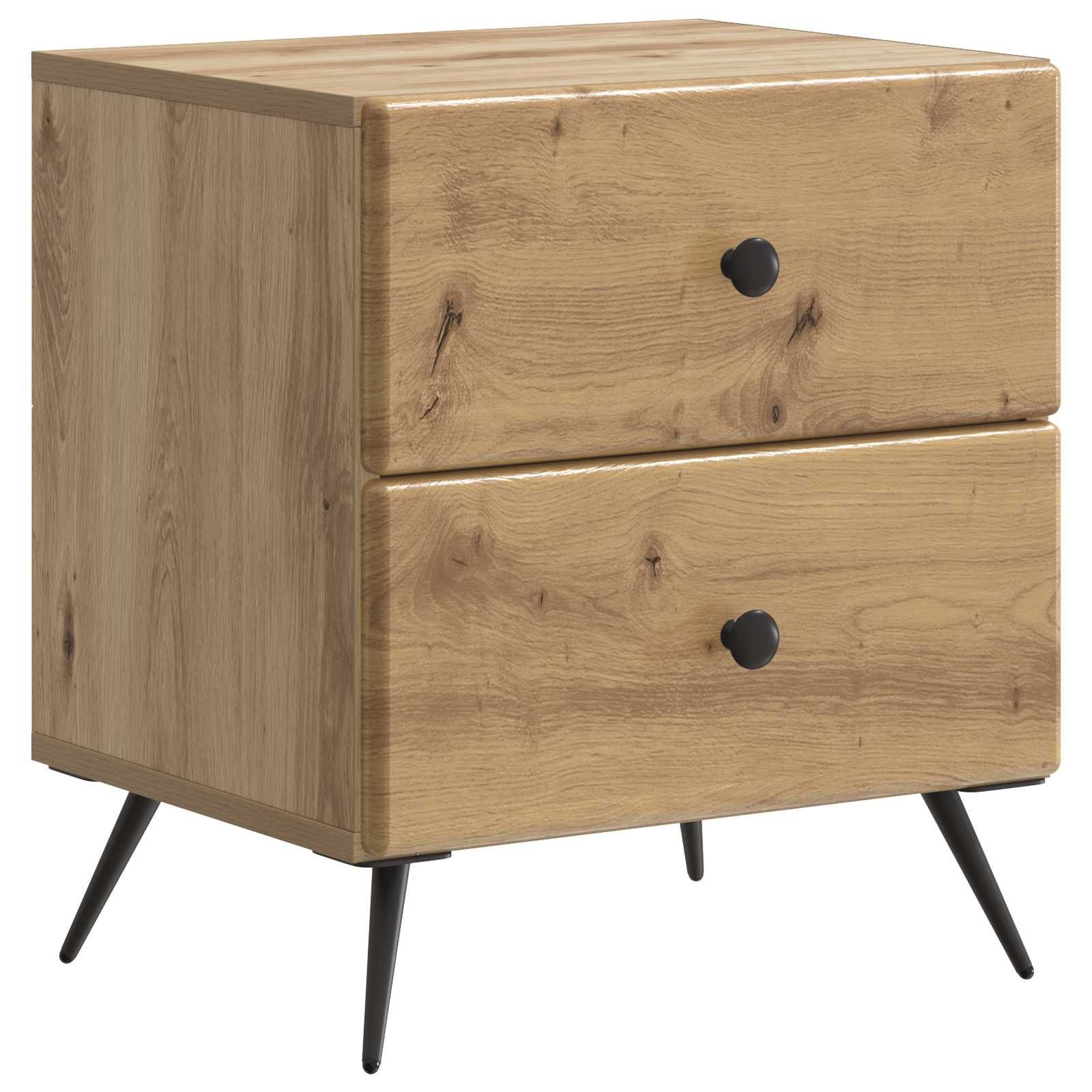 vidaXL Szafka Nocna z szufladą 2 pcs Dąb artisan 43 x 34,5 x 47,5 cm
