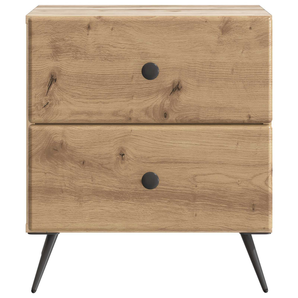 vidaXL Szafka Nocna z szufladą 2 pcs Dąb artisan 43 x 34,5 x 47,5 cm