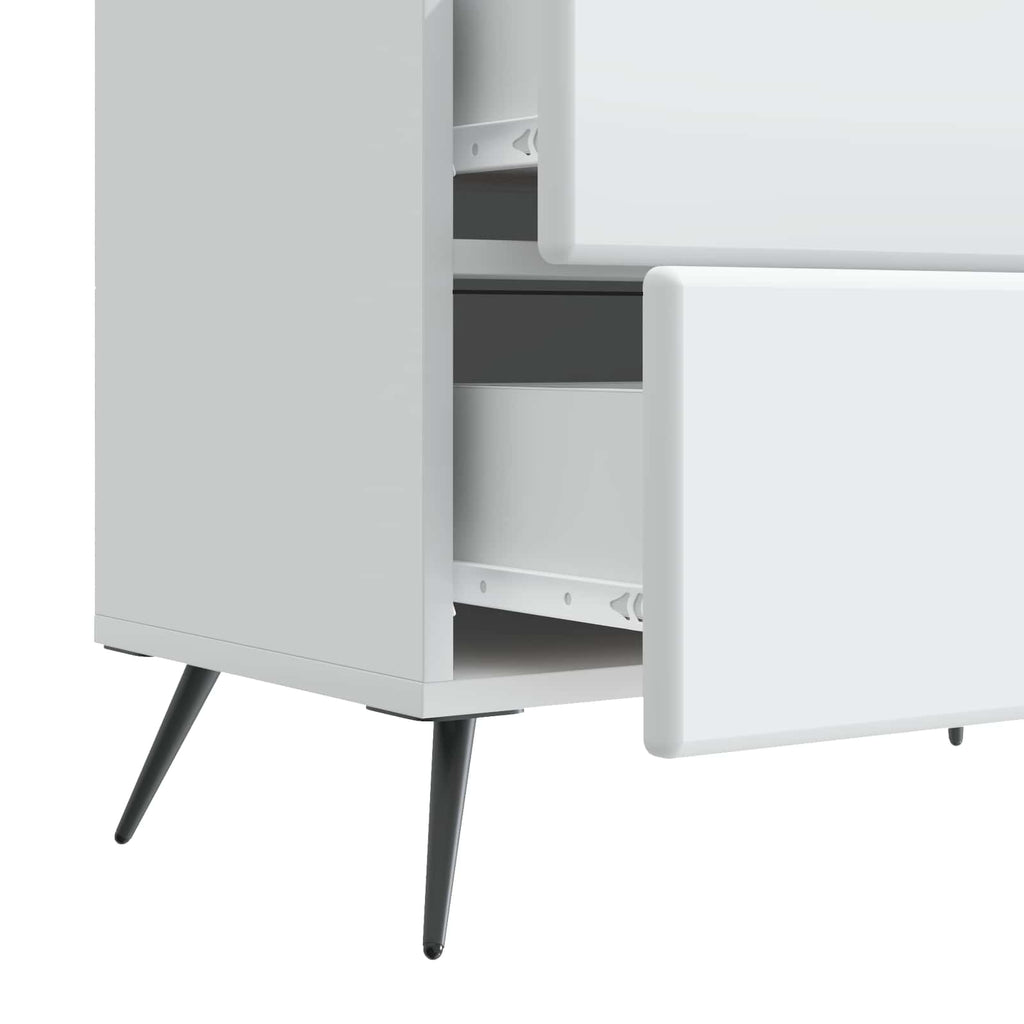 vidaXL Szafka Nocna Biały 62 x 34,5 x 47,5 cm Drewno inżynieryjne
