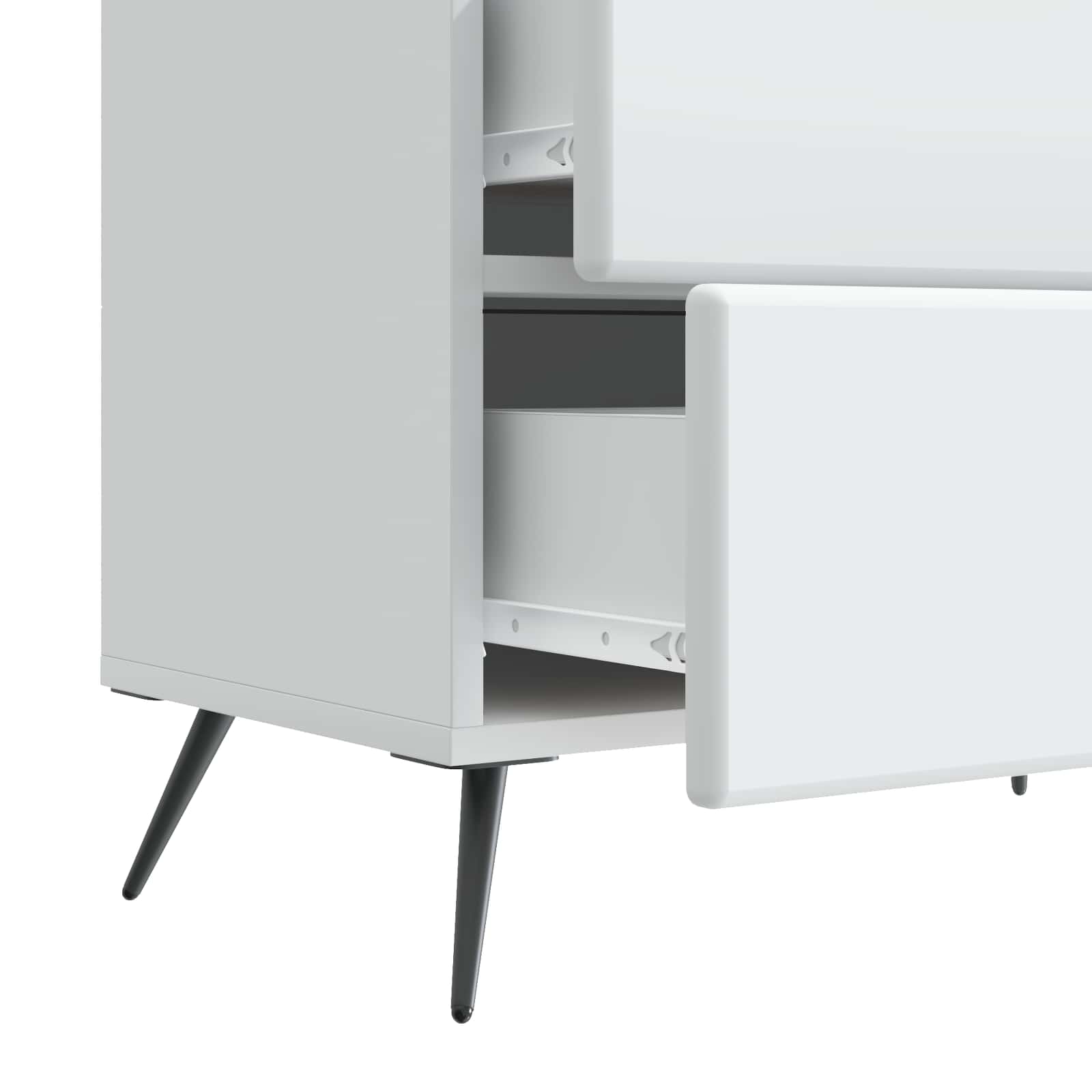 vidaXL Szafka Nocna Biały 62 x 34,5 x 47,5 cm Drewno inżynieryjne