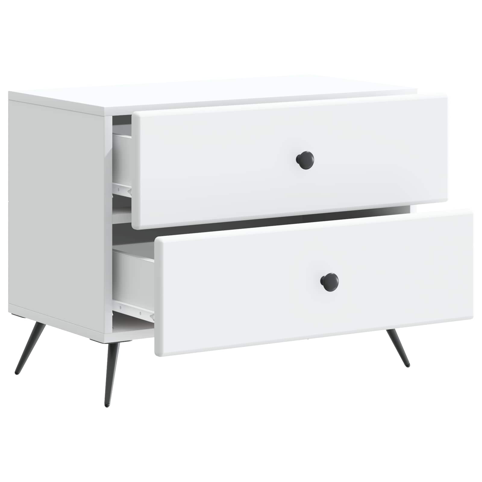 vidaXL Szafka Nocna Biały 62 x 34,5 x 47,5 cm Drewno inżynieryjne
