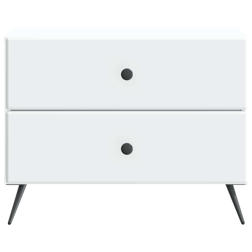 vidaXL Szafka Nocna Biały 62 x 34,5 x 47,5 cm Drewno inżynieryjne