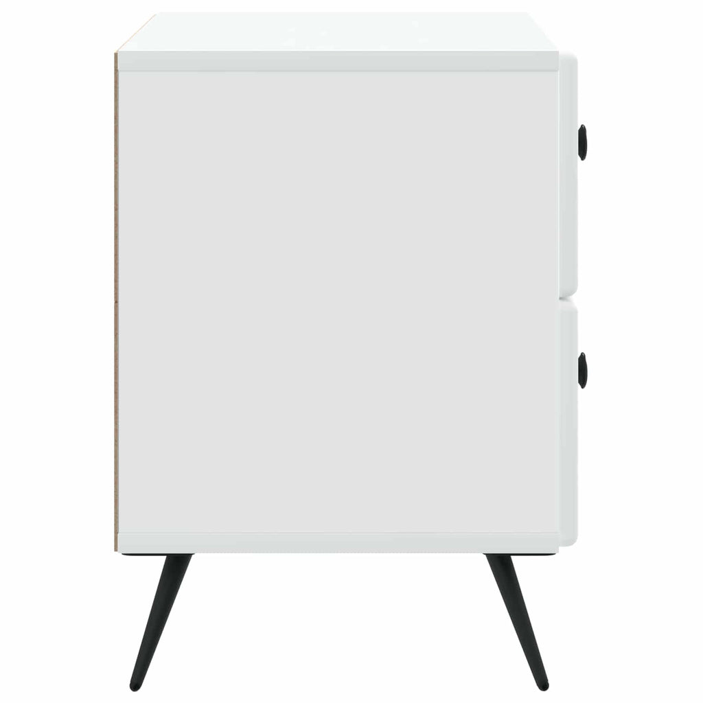 vidaXL Szafka Nocna Biały 62 x 34,5 x 47,5 cm Drewno inżynieryjne