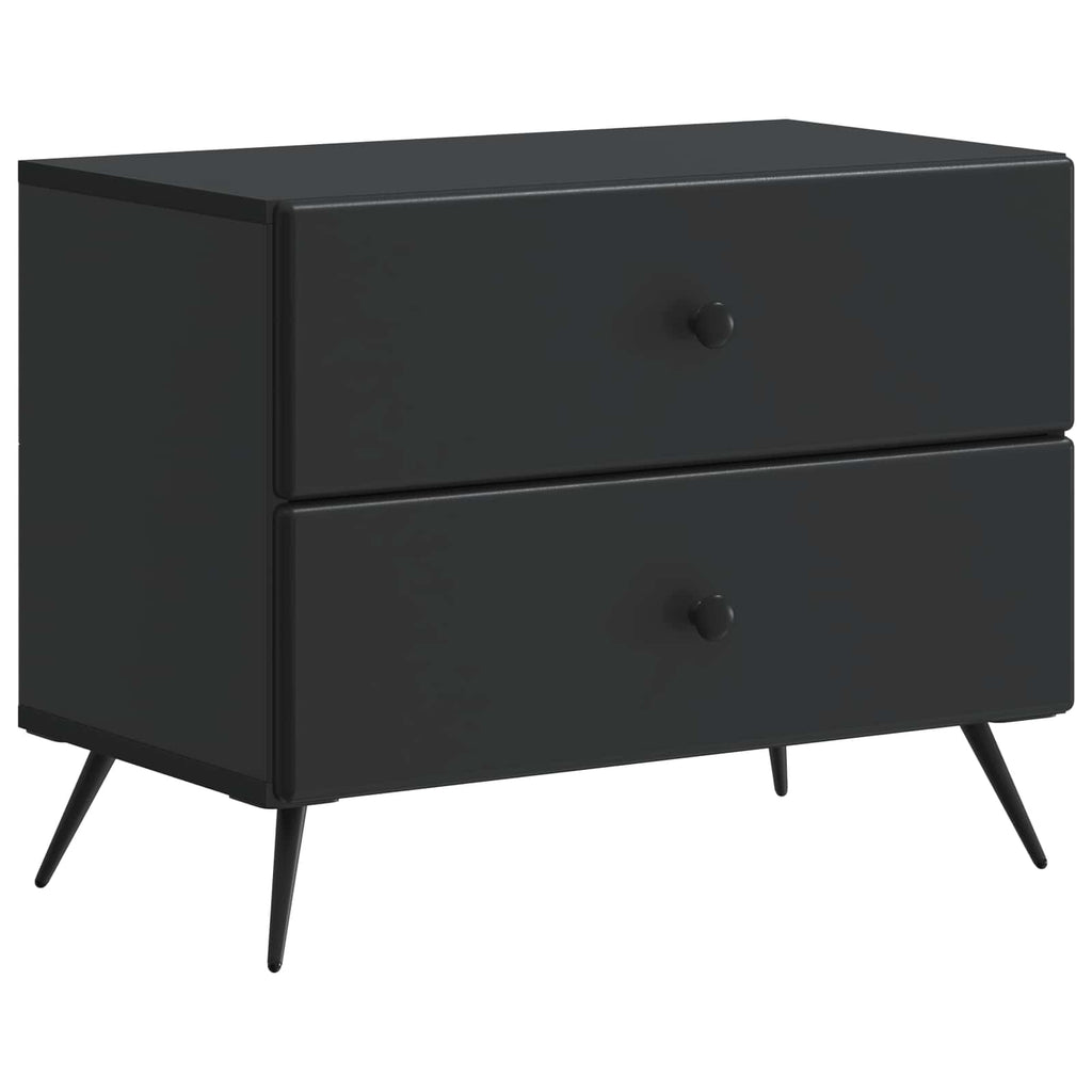 vidaXL Szafka Nocna Czarny 62 x 34,5 x 47,5 cm Drewno inżynieryjne