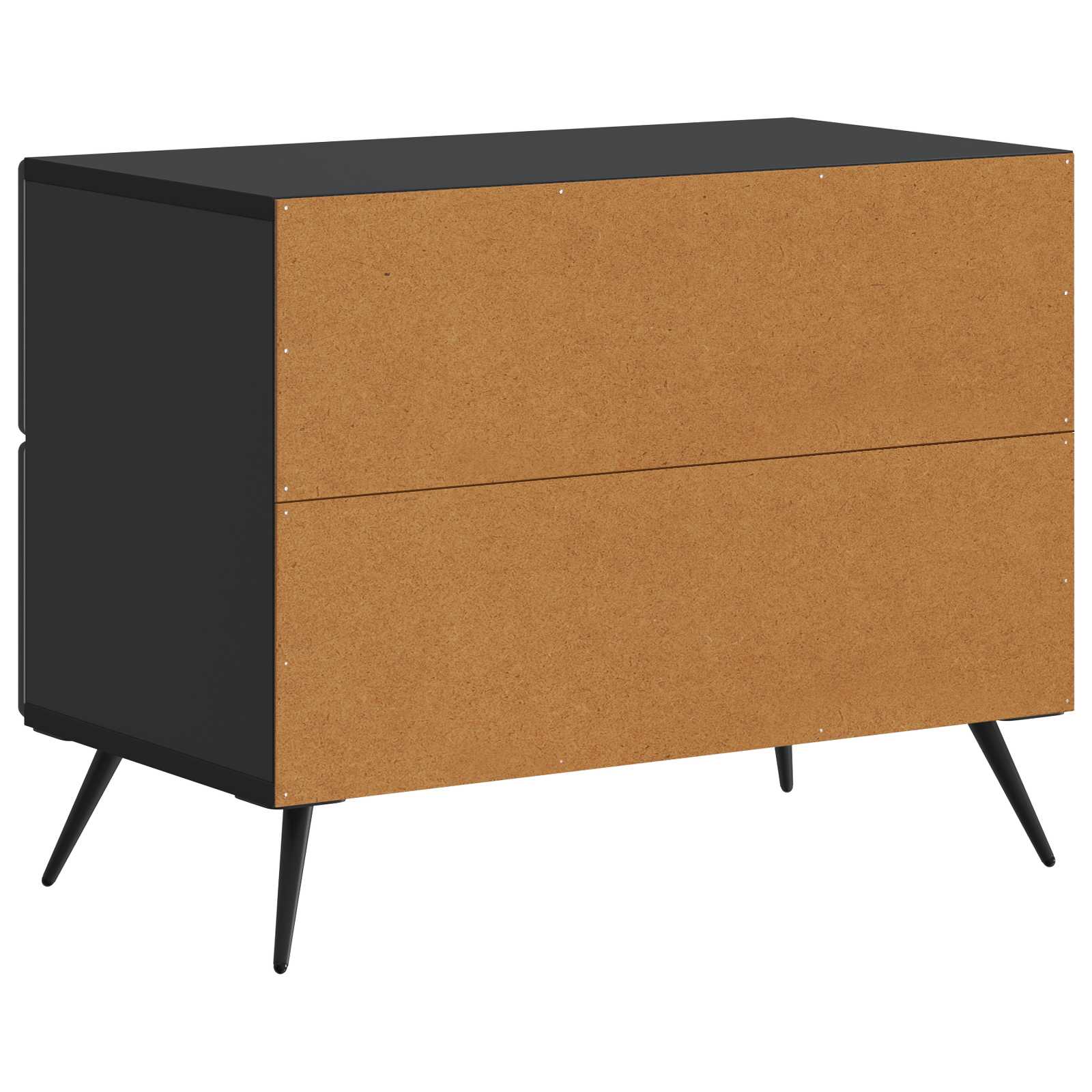 vidaXL Szafka Nocna Czarny 62 x 34,5 x 47,5 cm Drewno inżynieryjne