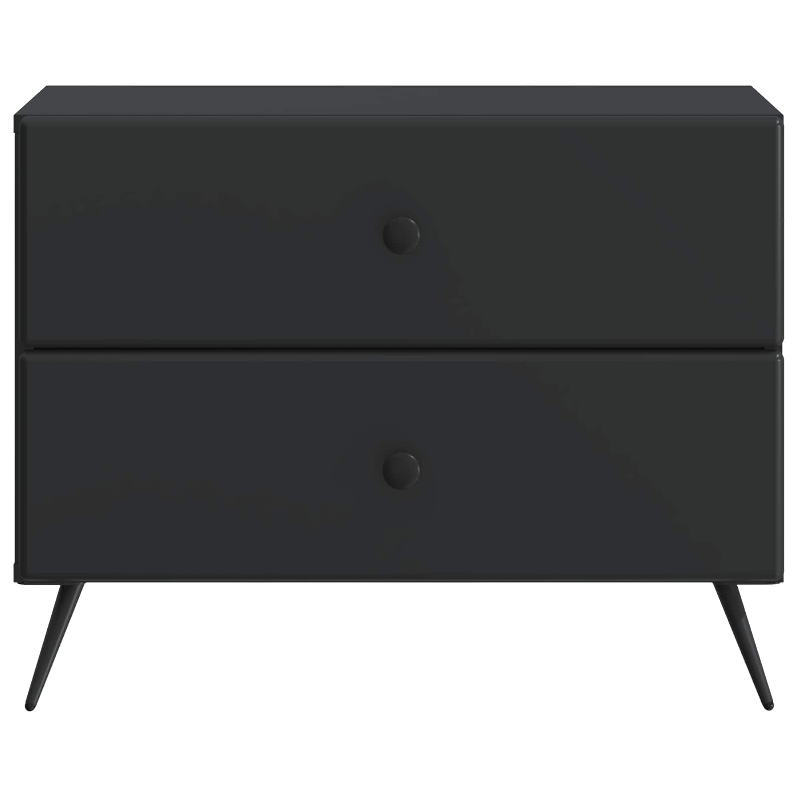 vidaXL Szafka Nocna Czarny 62 x 34,5 x 47,5 cm Drewno inżynieryjne