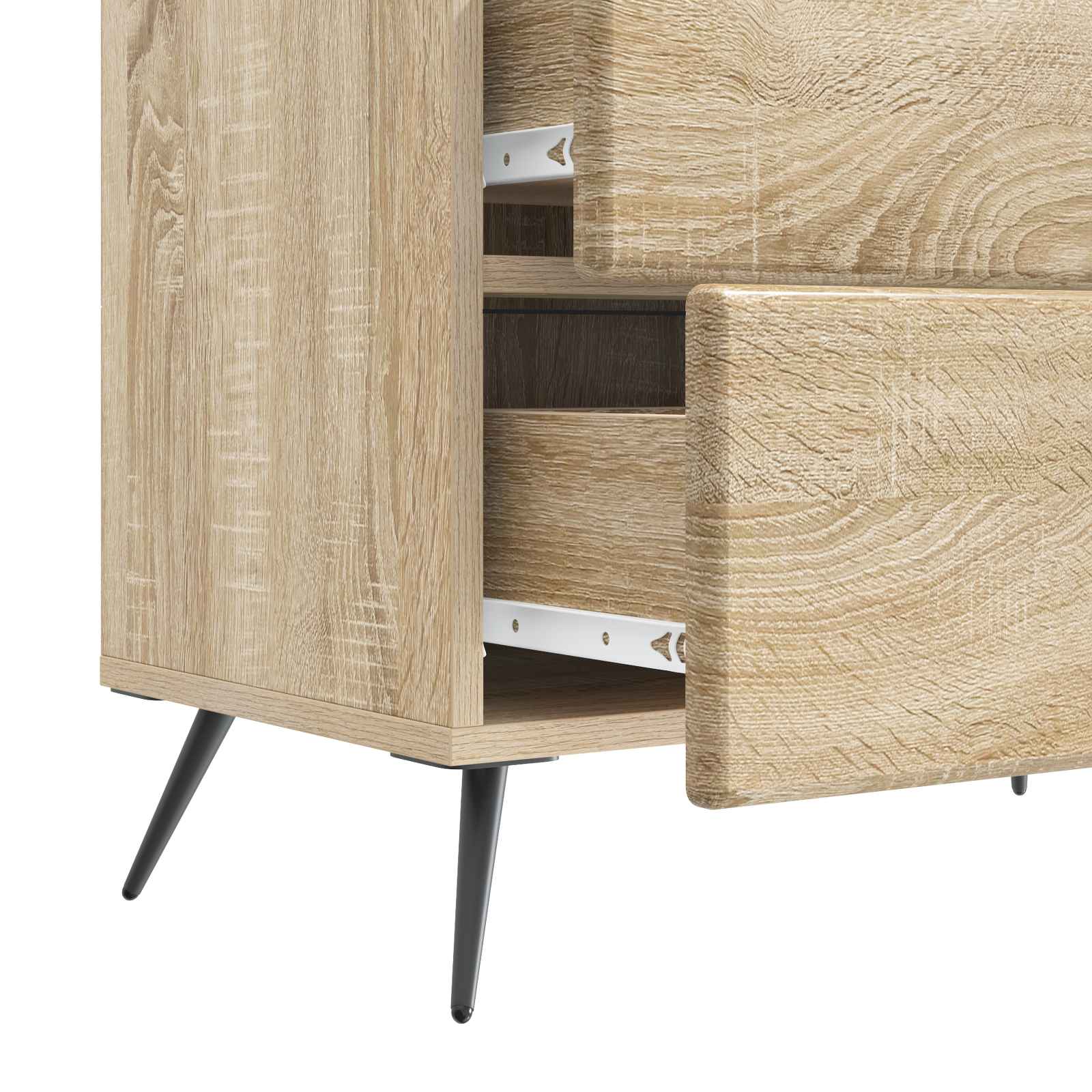 vidaXL Szafka Nocna dąb Sonoma 62 x 34,5 x 47,5 cm Drewno inżynieryjne