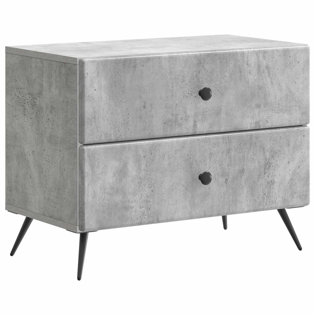 vidaXL Szafka Nocna z szufladą Betonowy szary 62 x 34,5 x 47,5 cm