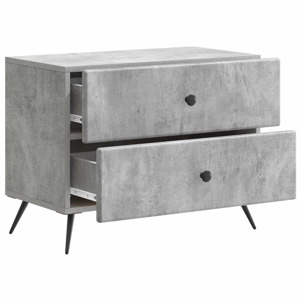vidaXL Szafka Nocna z szufladą Betonowy szary 62 x 34,5 x 47,5 cm