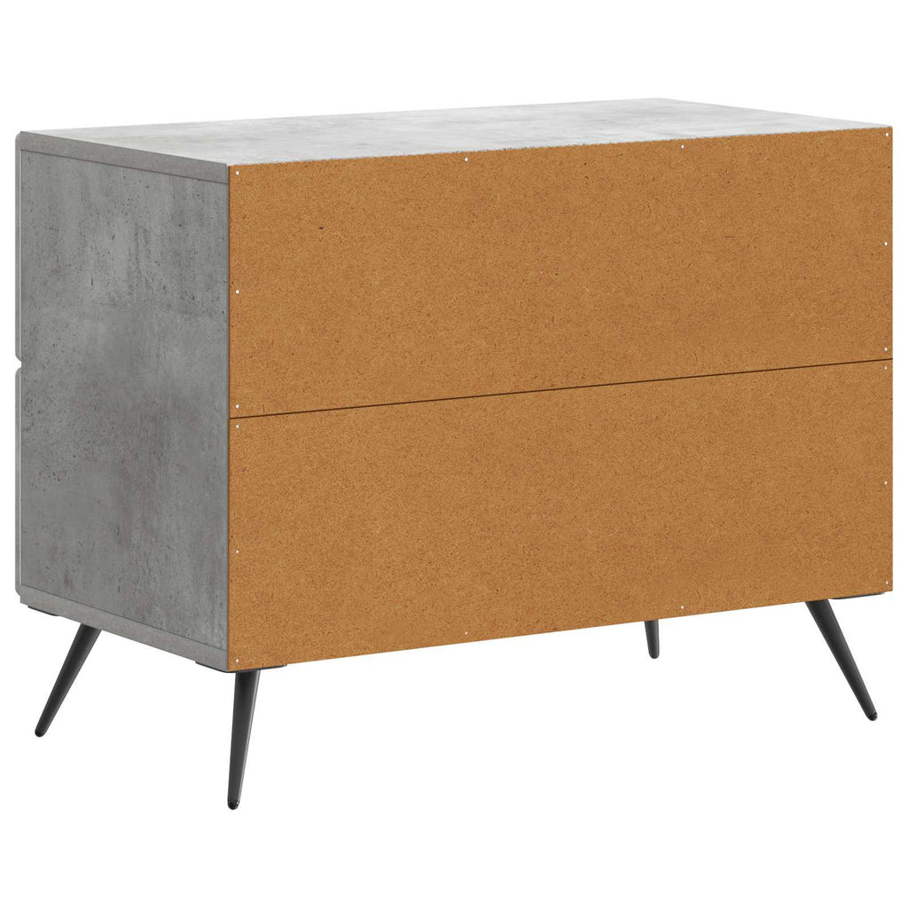 vidaXL Szafka Nocna z szufladą Betonowy szary 62 x 34,5 x 47,5 cm