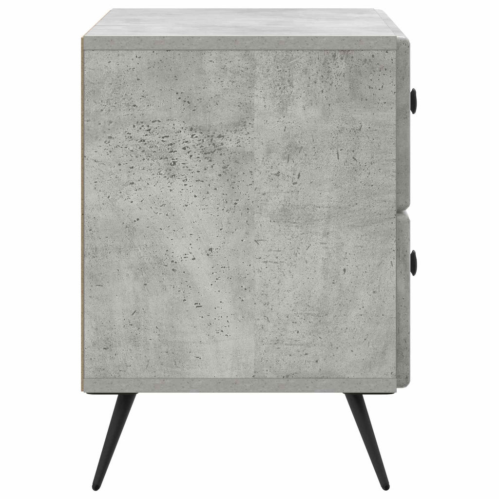 vidaXL Szafka Nocna z szufladą Betonowy szary 62 x 34,5 x 47,5 cm