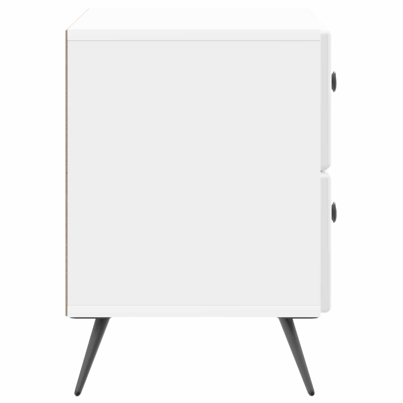 vidaXL Szafka Nocna z szufladą Biały wysoki połysk 62 x 34,5 x 47,5 cm