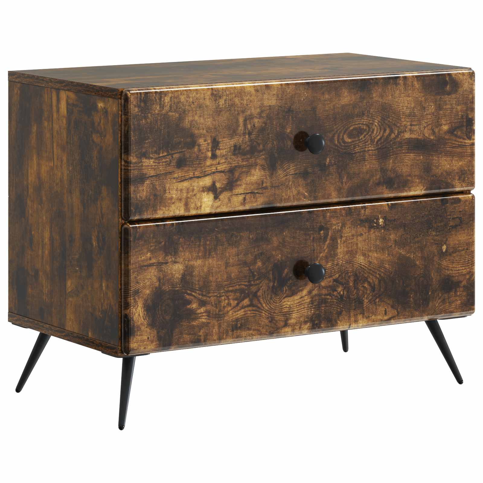 vidaXL Szafka Nocna z szufladą Dąb wędzony 62 x 34,5 x 47,5 cm