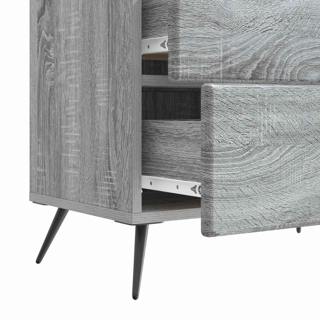 vidaXL Szafka Nocna z szufladą Szary Sonoma 62 x 34,5 x 47,5 cm