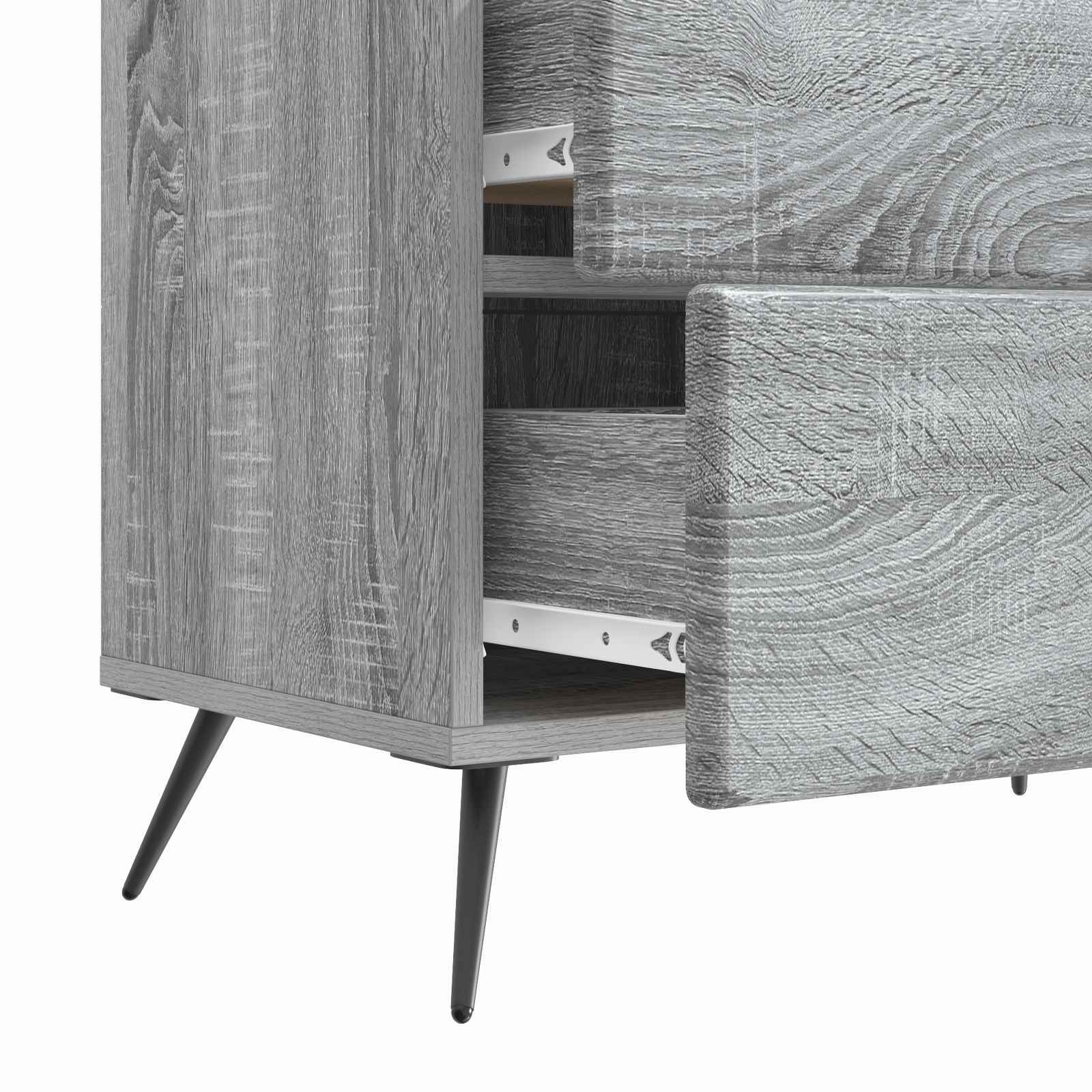 vidaXL Szafka Nocna z szufladą Szary Sonoma 62 x 34,5 x 47,5 cm