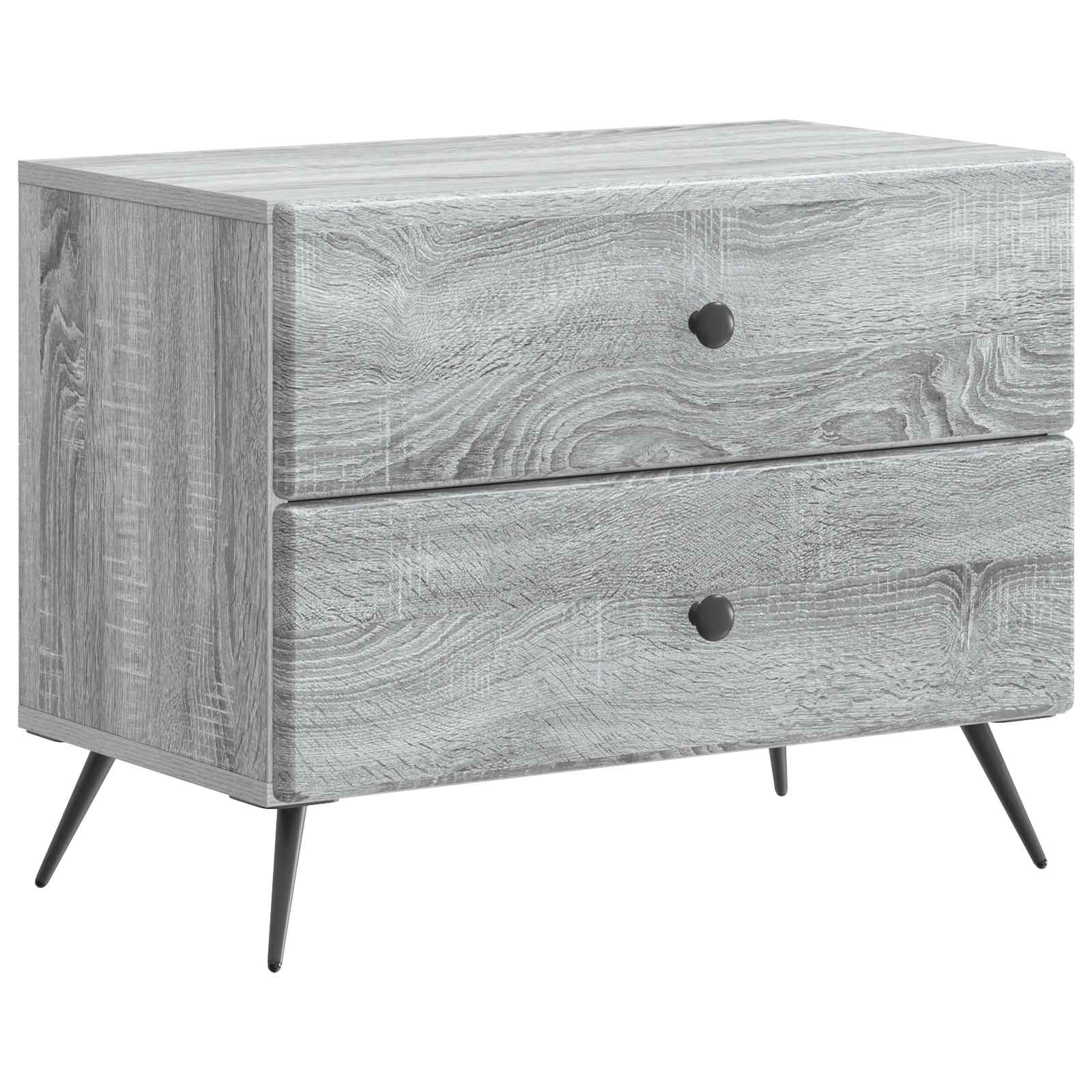 vidaXL Szafka Nocna z szufladą Szary Sonoma 62 x 34,5 x 47,5 cm