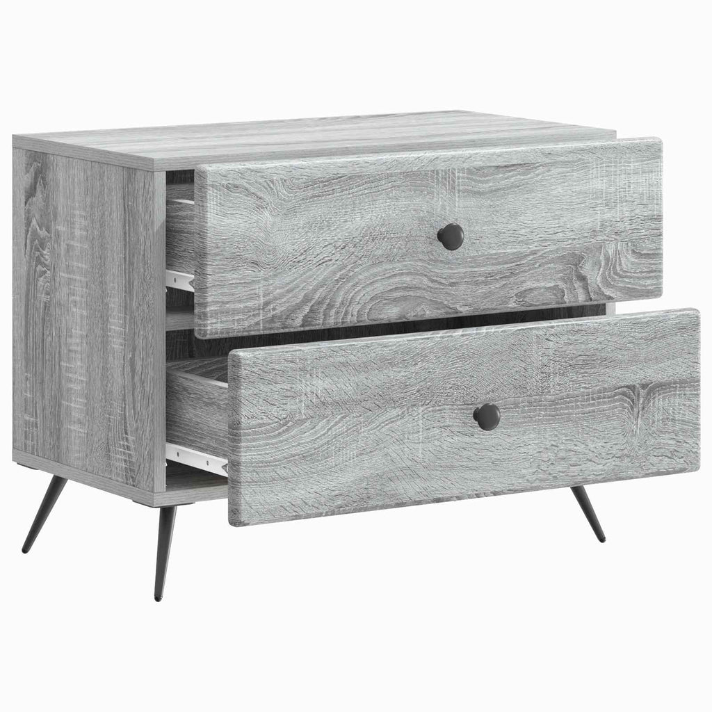 vidaXL Szafka Nocna z szufladą Szary Sonoma 62 x 34,5 x 47,5 cm