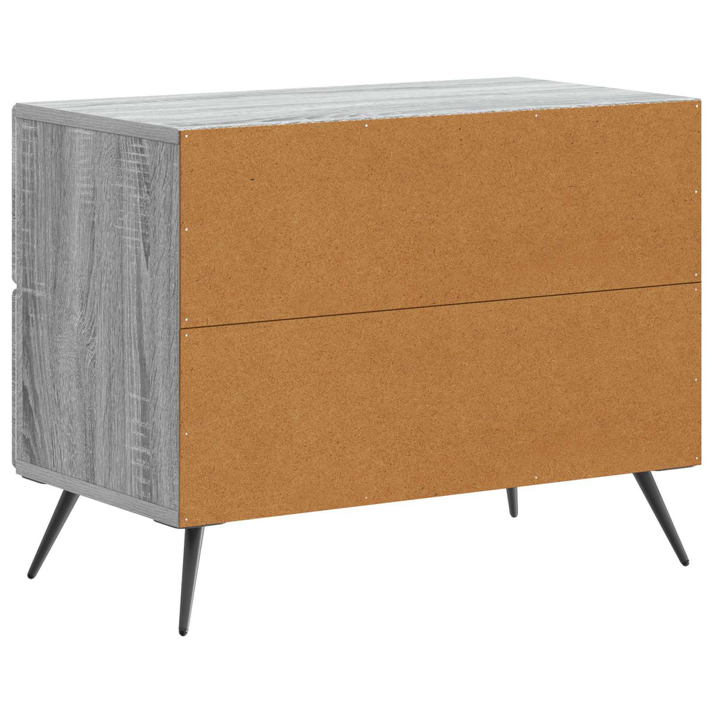 vidaXL Szafka Nocna z szufladą Szary Sonoma 62 x 34,5 x 47,5 cm