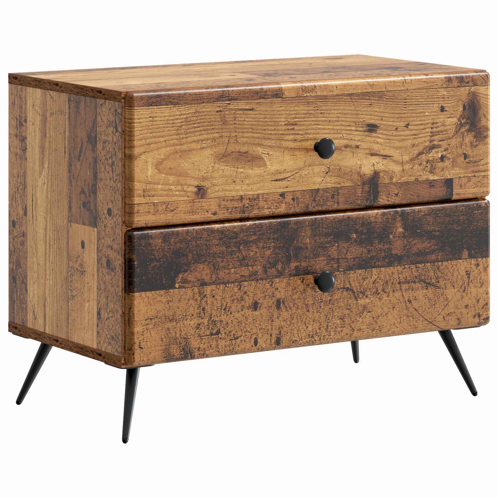 vidaXL Szafka Nocna z szufladą Stare drewno 62 x 34,5 x 47,5 cm